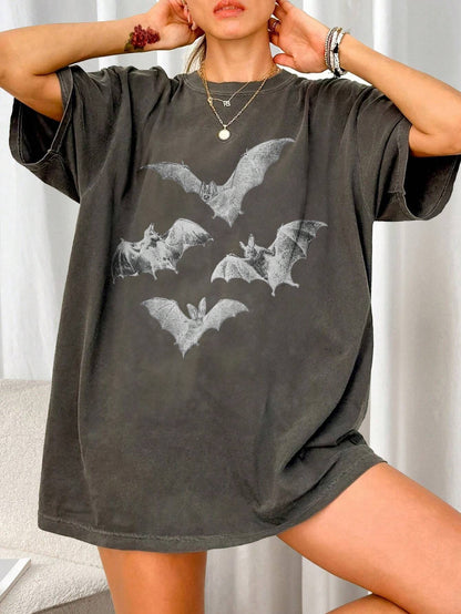 Women's Summer Loose Casual Mountain & Letter Print
